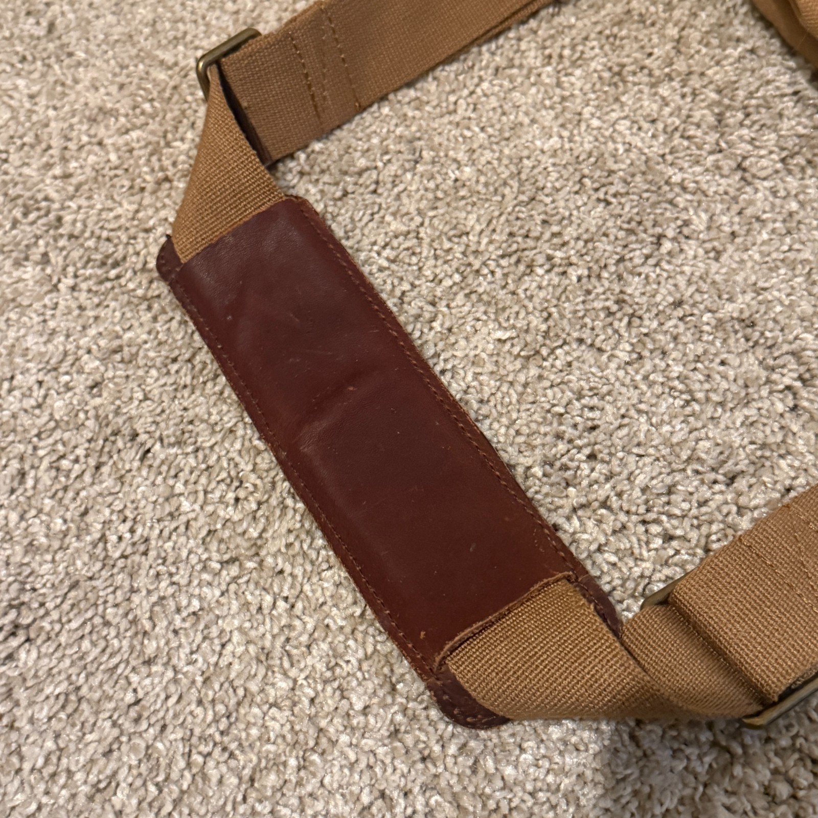 Duluth Trading Mens Satchel Bag Brown