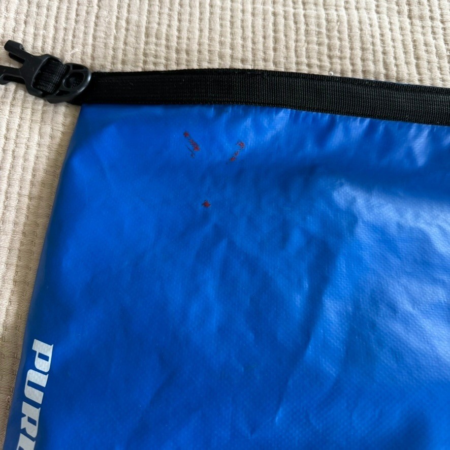 Purebred Fisherman Waterproof Roll Top Dry Bag Backpack Blue Fishing Hawaii