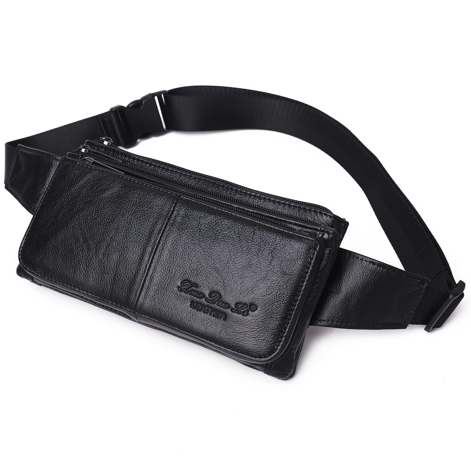 KPYWZER Vintage Leather 23cm(L)x6cm(D)x12cm(H) (9.05’x2.36’x4.72′), #02Black