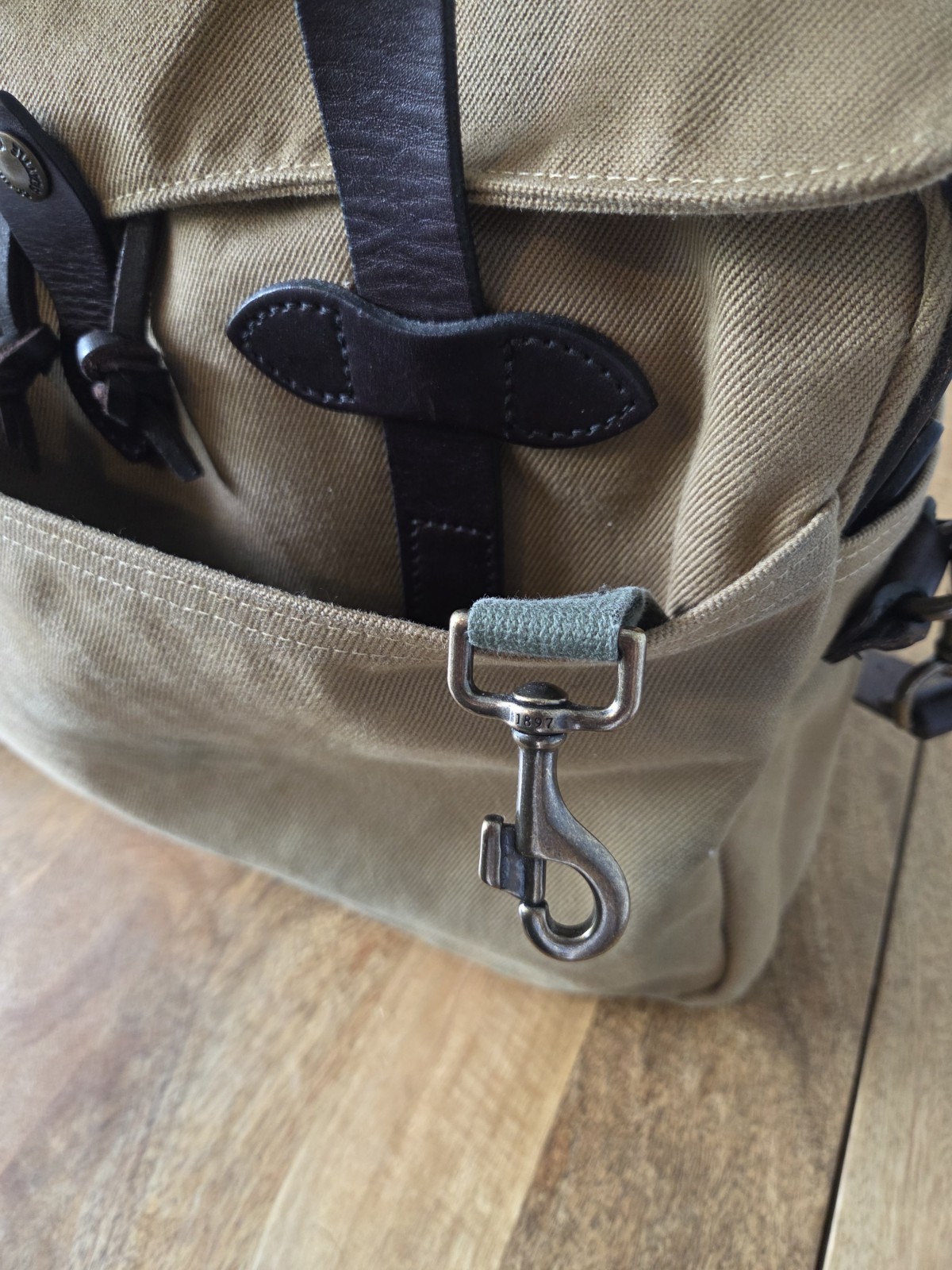 Filson Rugged Twill Original Briefcase | Tan | Made in USA | MSRP $499