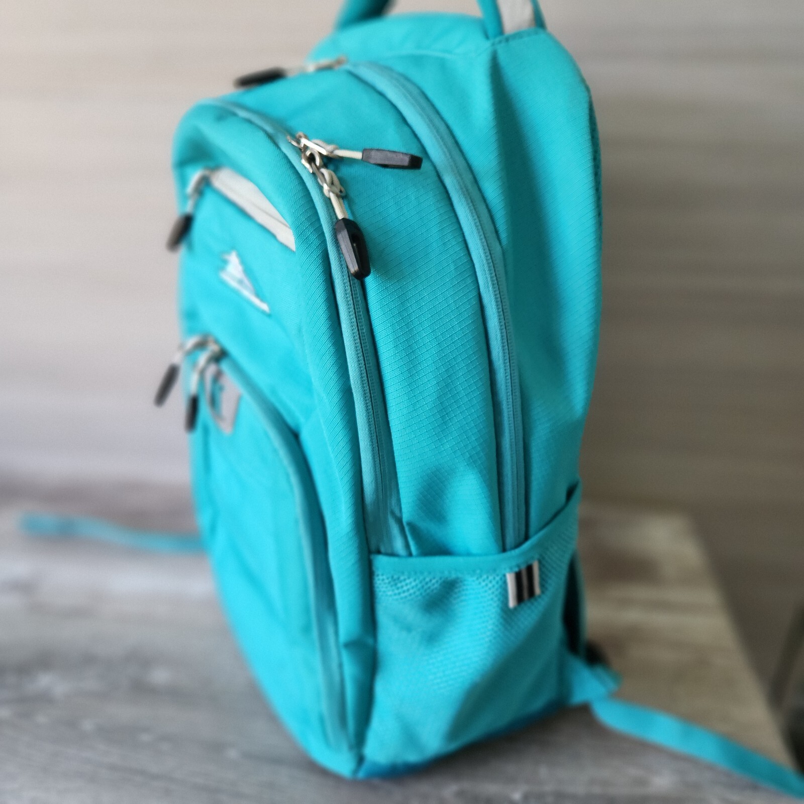High Sierra Unisex Riprap Water Repellent Everyday Laptop Backpack Aqua Blue