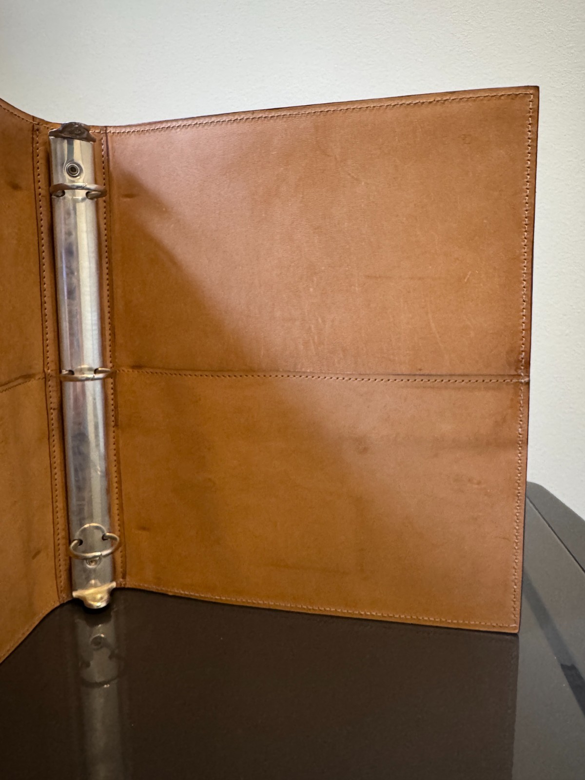 Hartmann Belting Leather 3 Ring Binder – Made in USA – Vintage Pre 2000