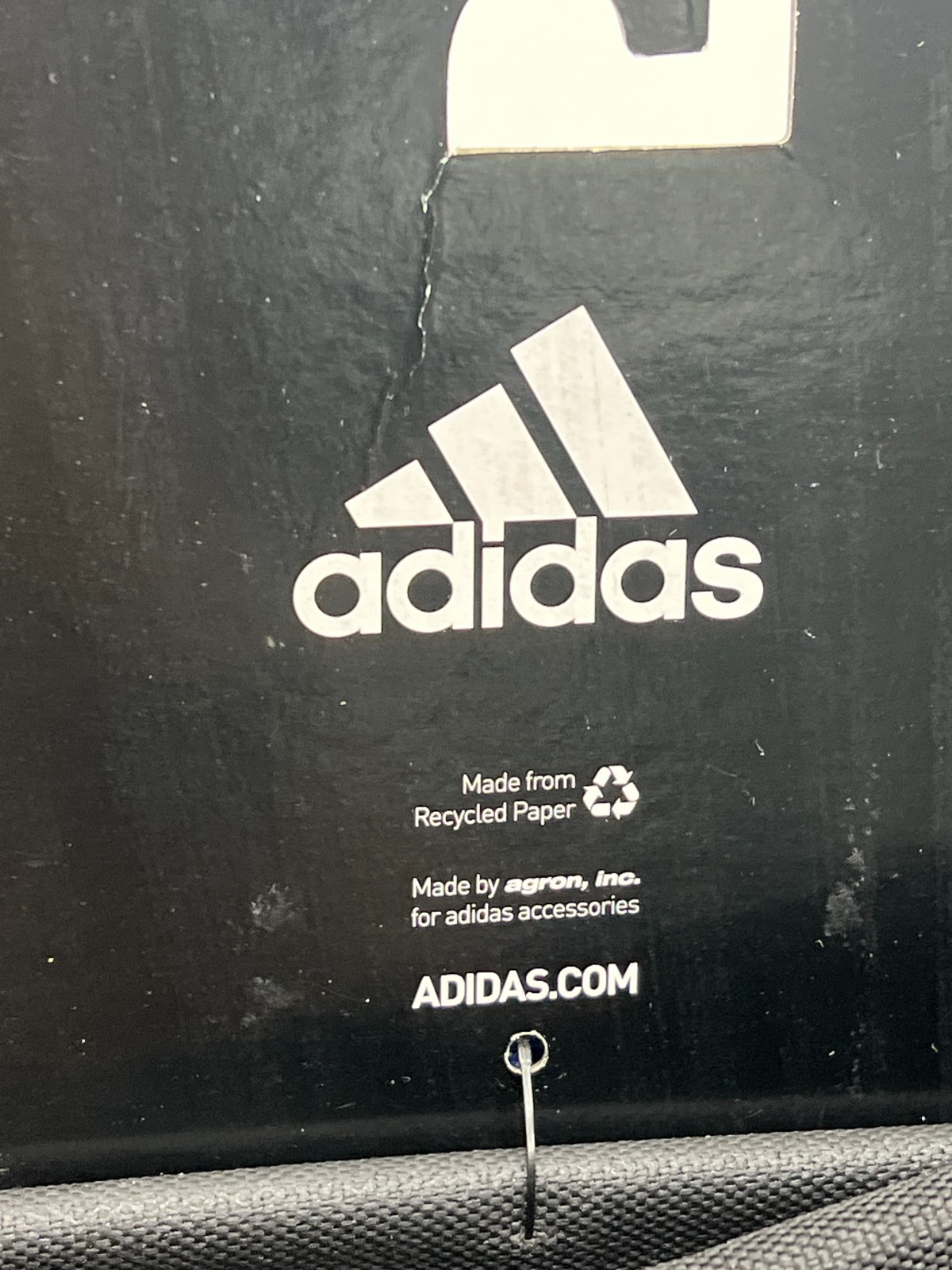 Adidas Blue w/ Black Alliance II Drawstring Backpack w/ Media Safe Lined Pocket