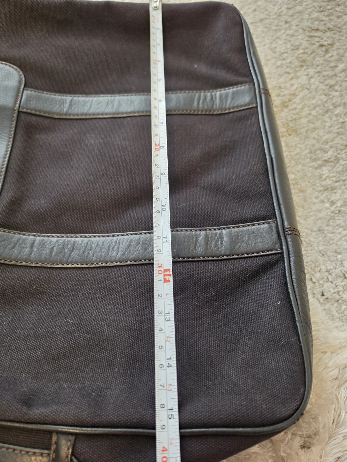 Authentic Jack Spade Canvas & Leather Briefcase Laptop Black Bag