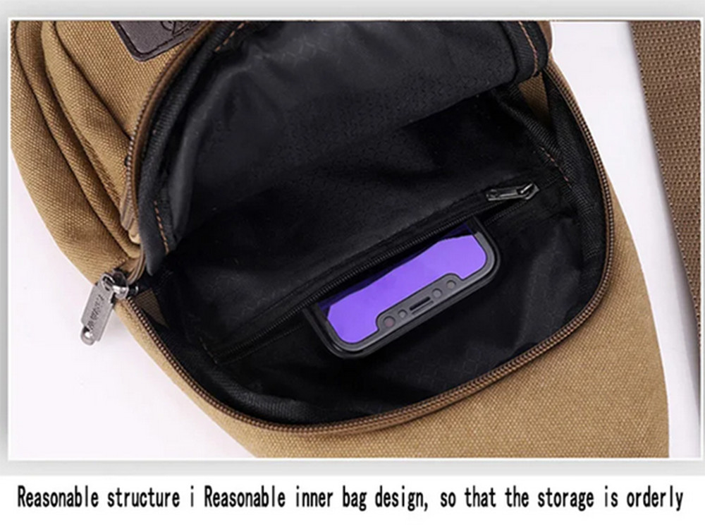 Men Chest Sling Bag Shoulder Pack Cross Body Handbag Sports Travel Backpack Gift