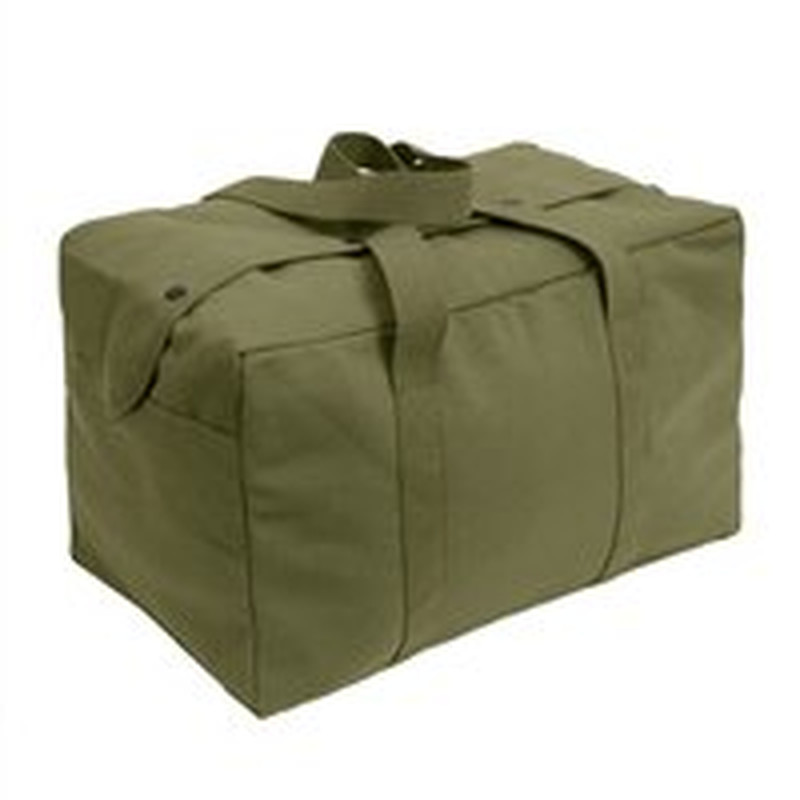 Canvas Small Parachute Cargo Bag, Olive Drab