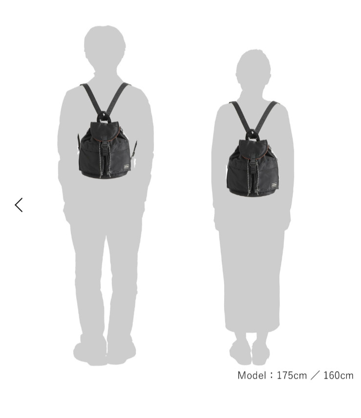 PORTER YOSHIDA TANKER Sackpack Black Backpack Rucksack 622-01628 Japan NEW