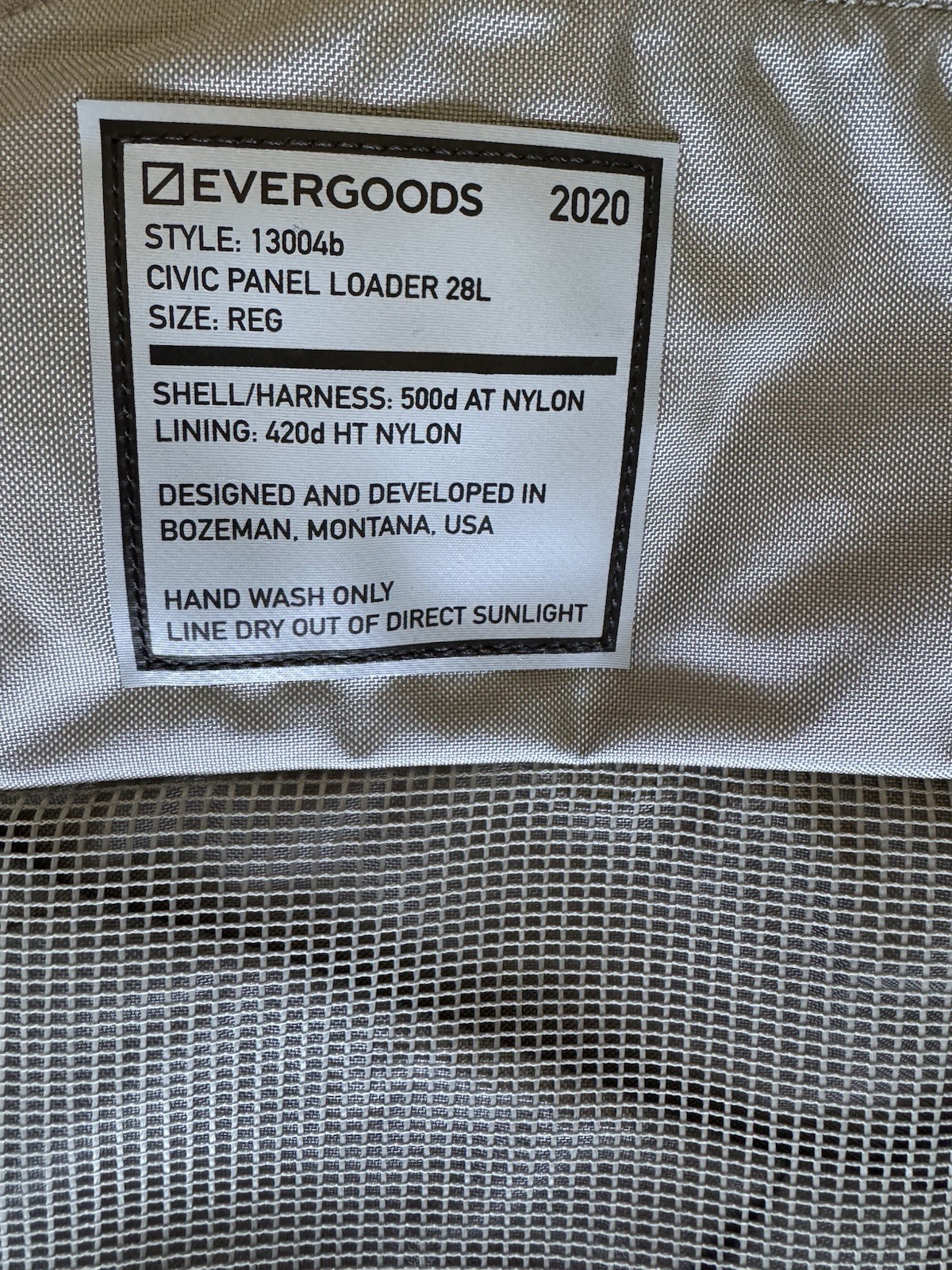Evergoods CPL28 Black (CIVIC PANEL LOADER 28L V2) (New With Tag)