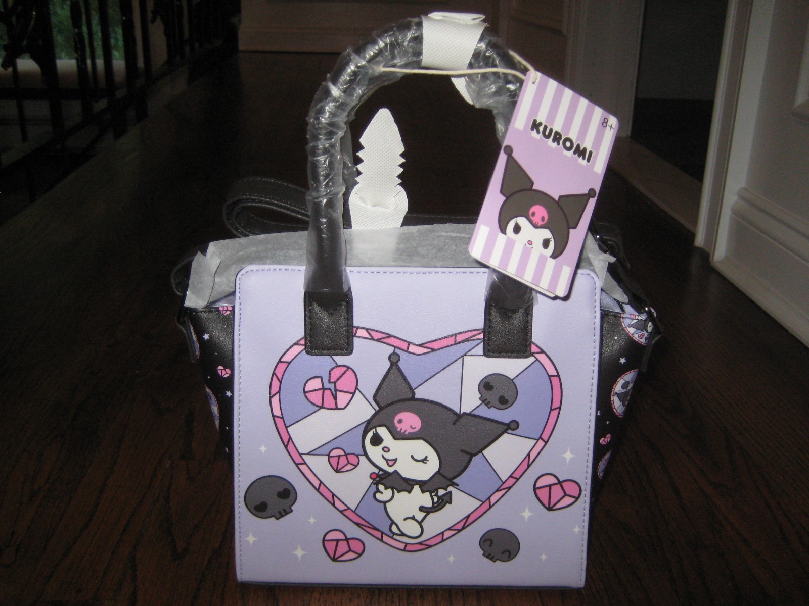 Kuromi Heart Stained Glass Satchel Crossbody Bag New With Tags!