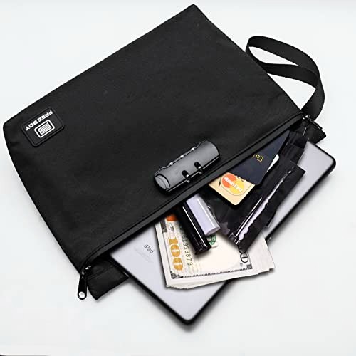 Durable Smell Proof Stash Bag 11.8″x8.6″ with Combination Lock – Odor Resistant