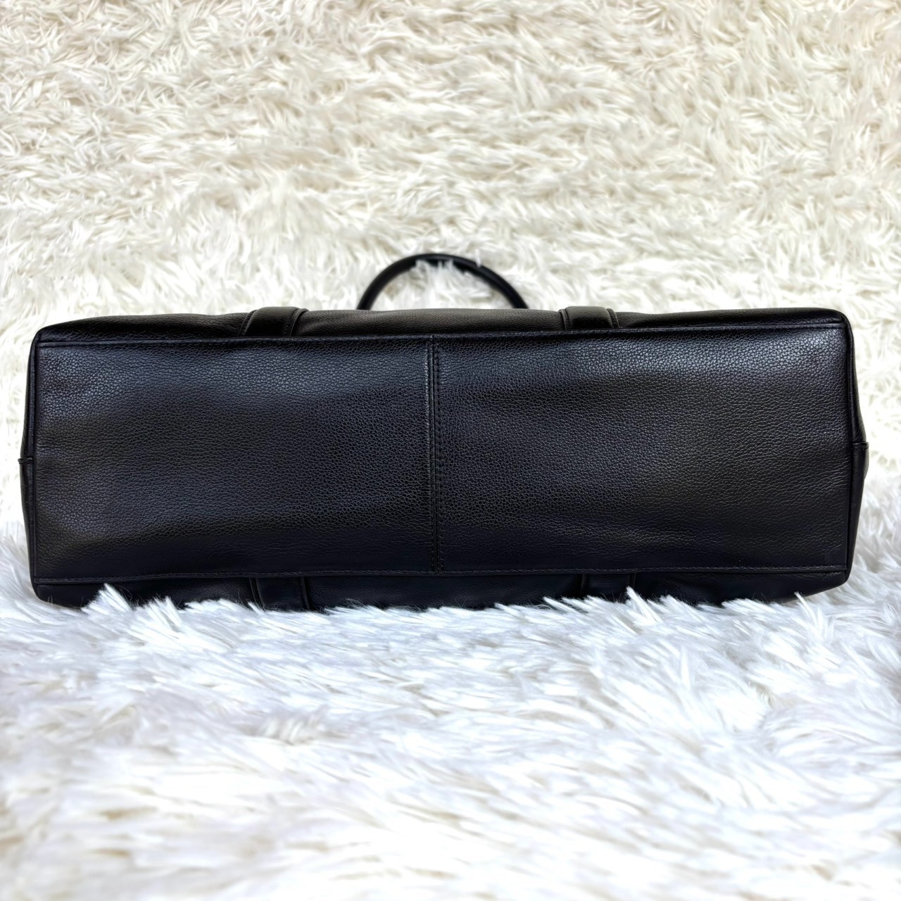 Coach Metropolitan Tote Black Pebble Leather Crossbody Bag F54758 Mens Womens