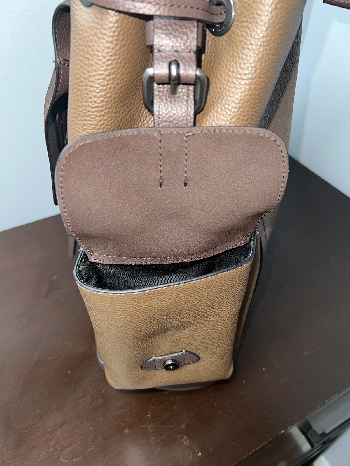 Coach Hudson Leather Backpack Bag Men’s Brown New