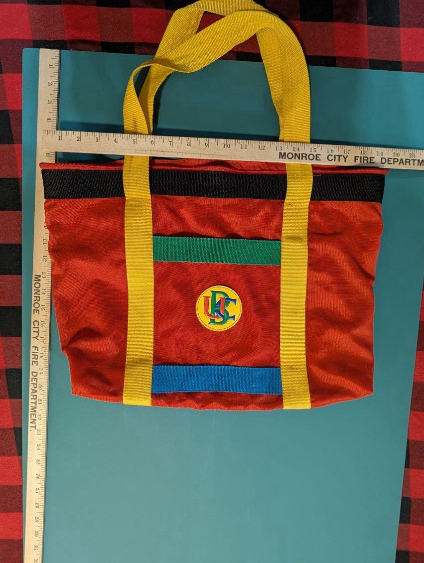 United Colors of Benetton Tote Bag Red Vintage