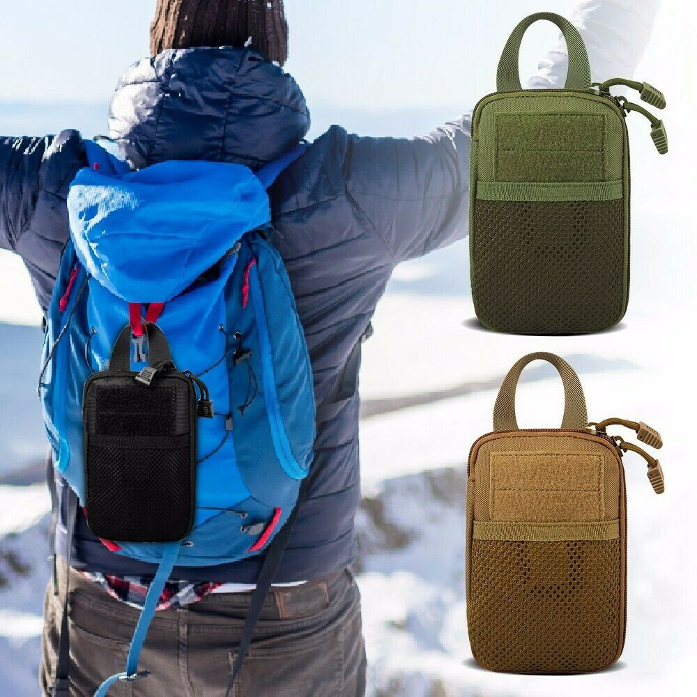 Tactical Molle Utility Bags Portable & Durable Nylon Pouch for Card Keybag Phone