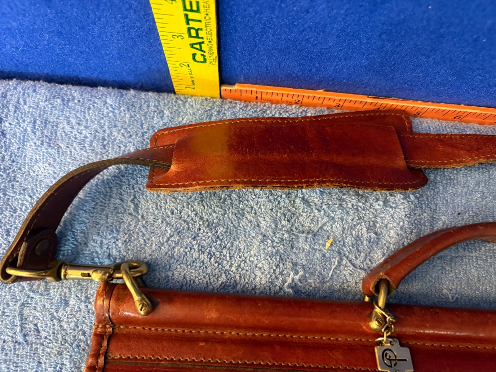 Jack Georges Cognac Tuscany Leather Briefcase