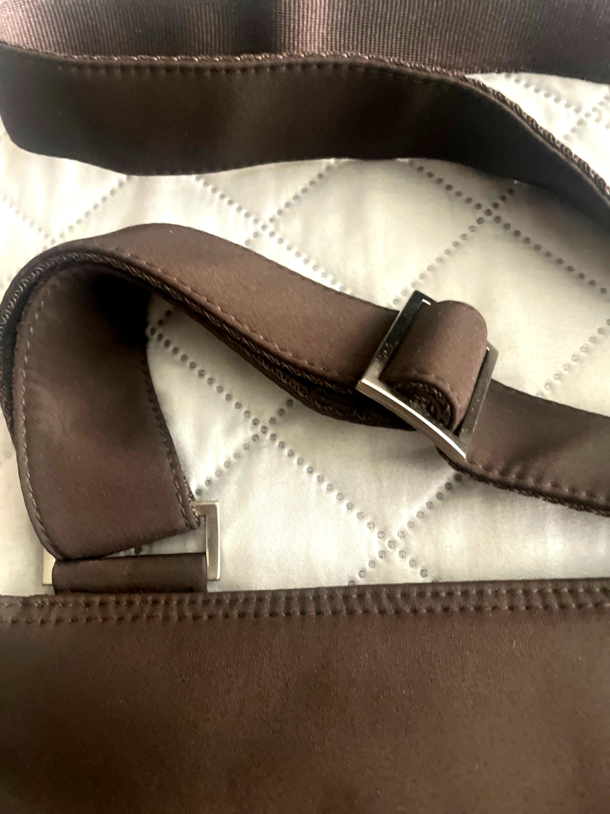 TRAVELSMITH Brown Laptop Shoulder Messenger Bag 15.5″ X 11.5″ Travel Smith