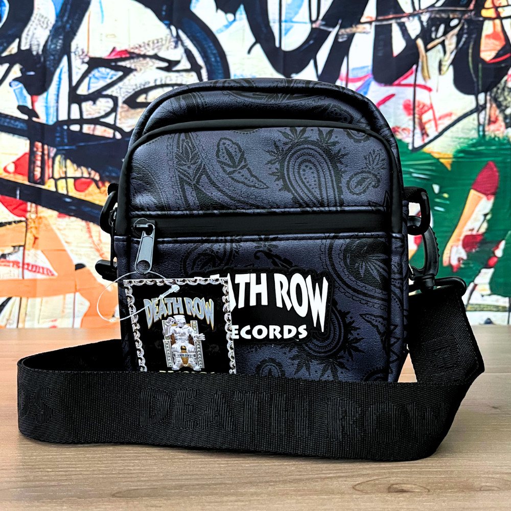 Death Row Records Tha Essentials Smell Proof Crossbody Bag Adjustable Strap New