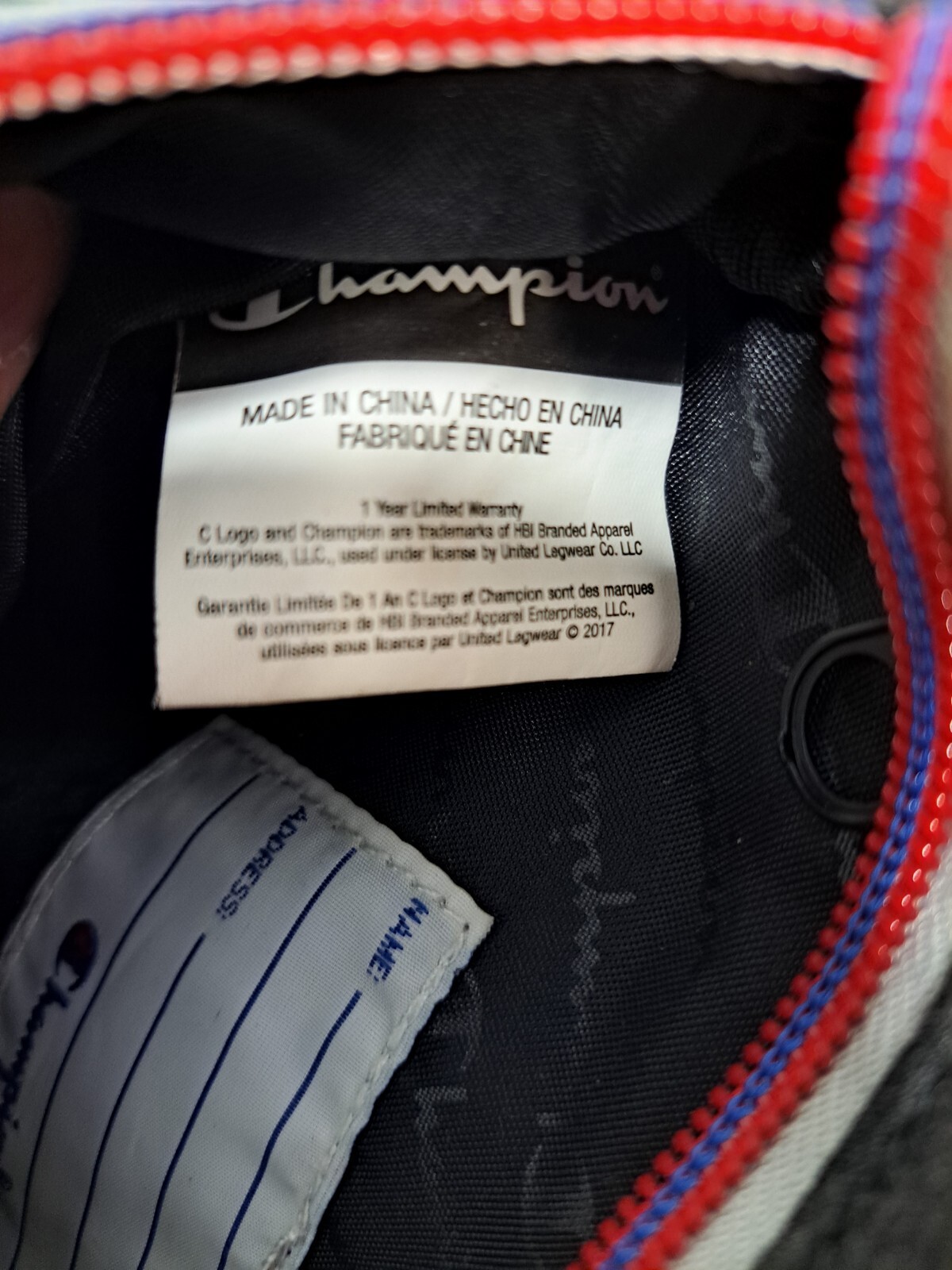 Champion Dark Heather Grey Attribute Waist Fanny Pack Travel Bag