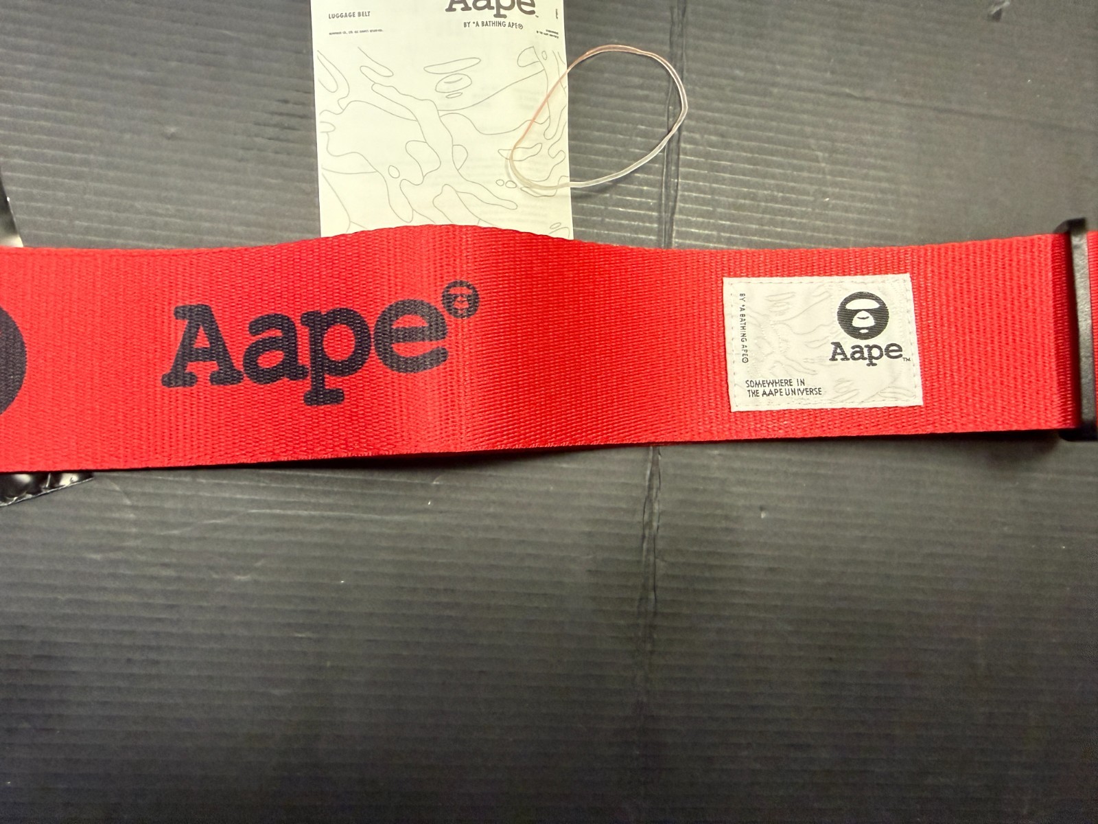 AAPE By A Bathing Ape BAPE Luggage Strap RED New in Bag w/tags