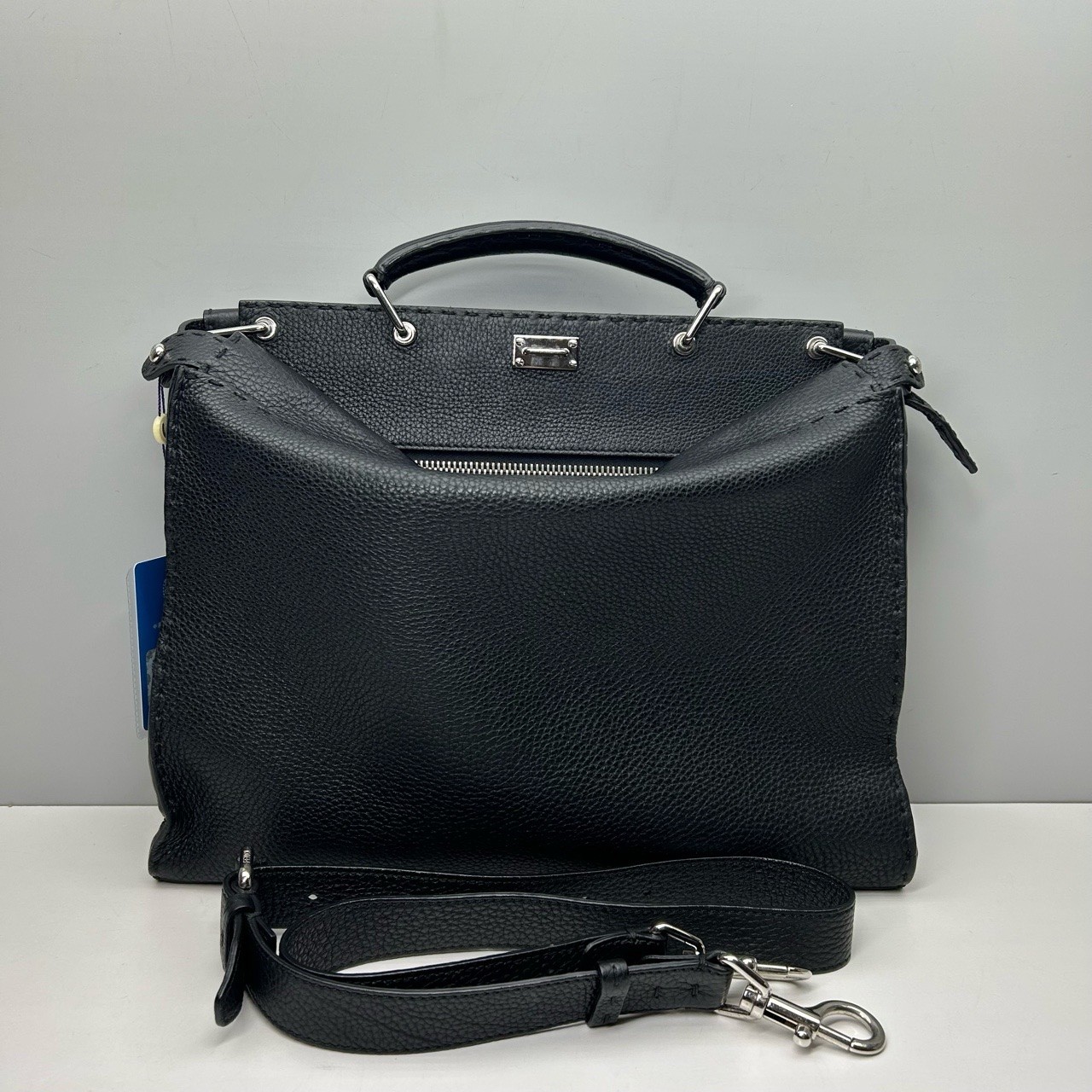 Fendi Pre-Owned Authentic Peekaboo Briefcase Black 36x27x5cm
