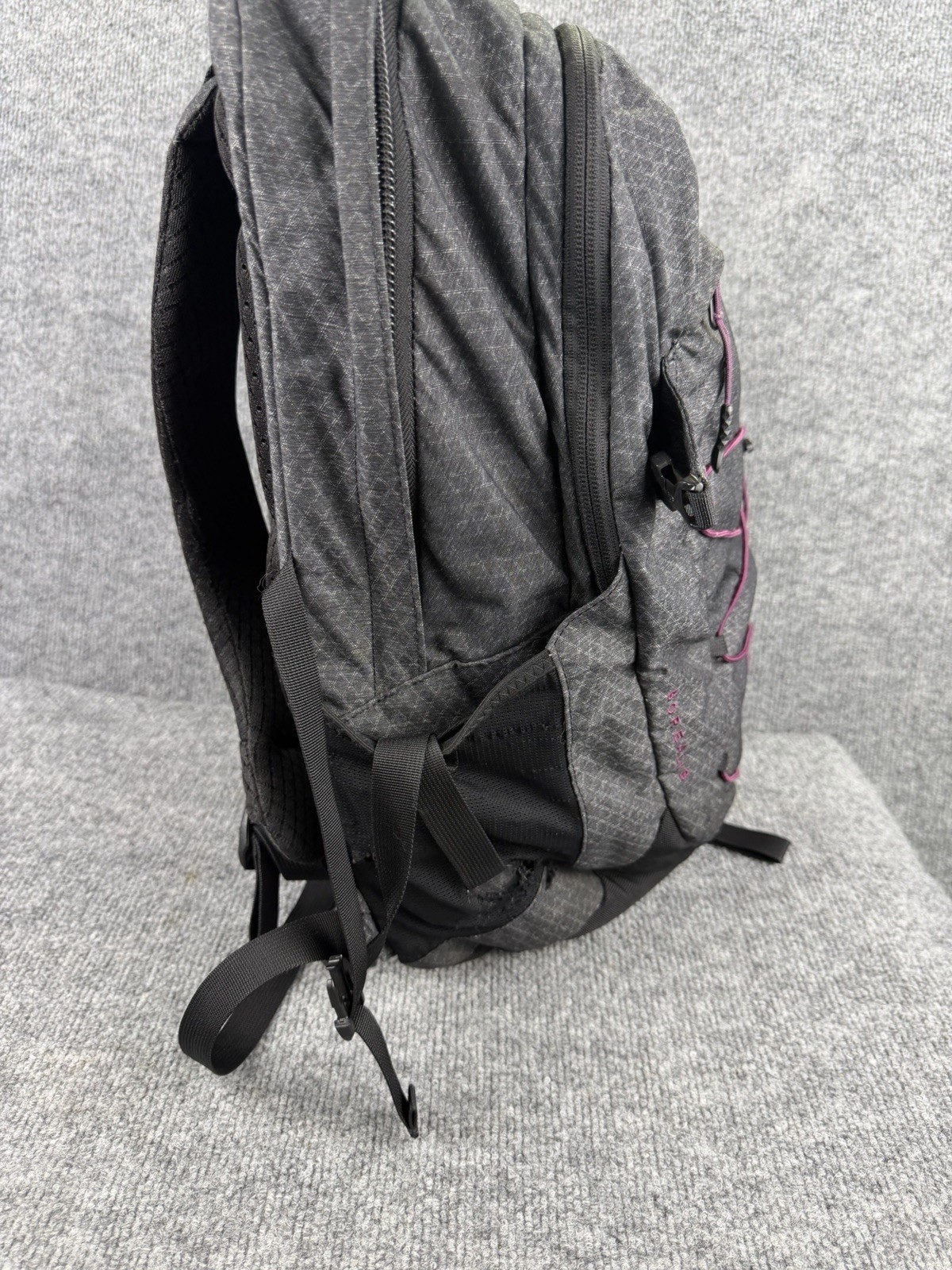 The North Face Borealis Backpack Gray Purple Womens School Laptop Bag Preowned