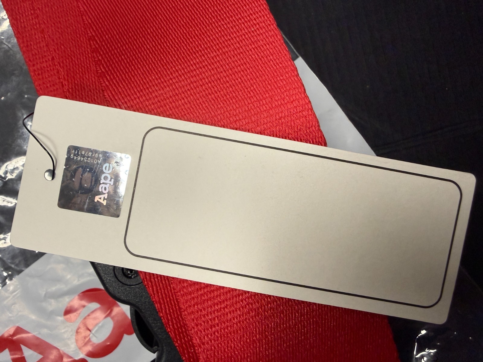 AAPE By A Bathing Ape BAPE Luggage Strap RED New in Bag w/tags