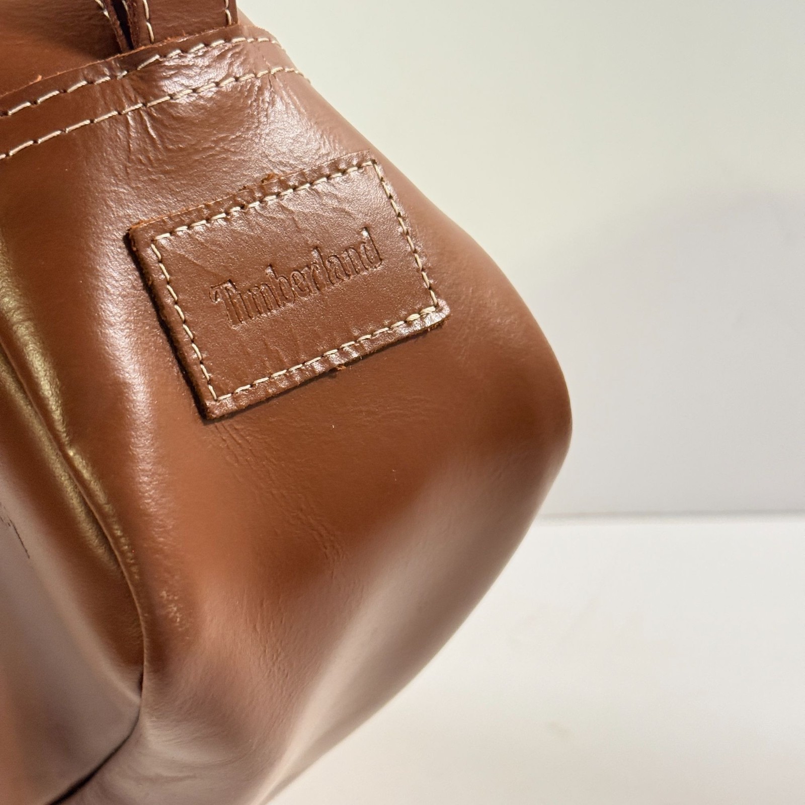 Timberland Nevada Men’s Leather Cognac Toiletry Bag Travel Kit Accessory NEW