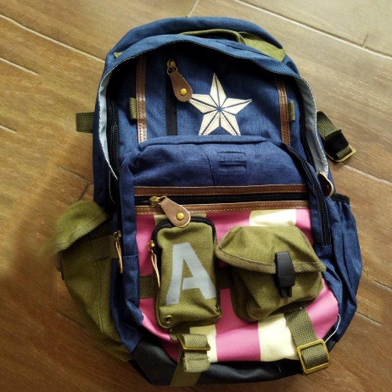 Disney- Avengers* Deadpool Batman Captain America Backpack Schoolbag Laptop Bag