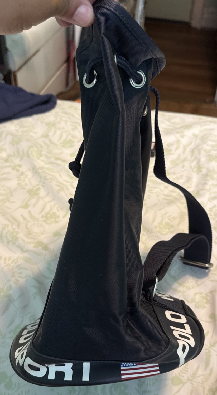 Vtg 90s Polo Sport Ralph Lauren Bucket Bag Drawstring Closure EUC Navy