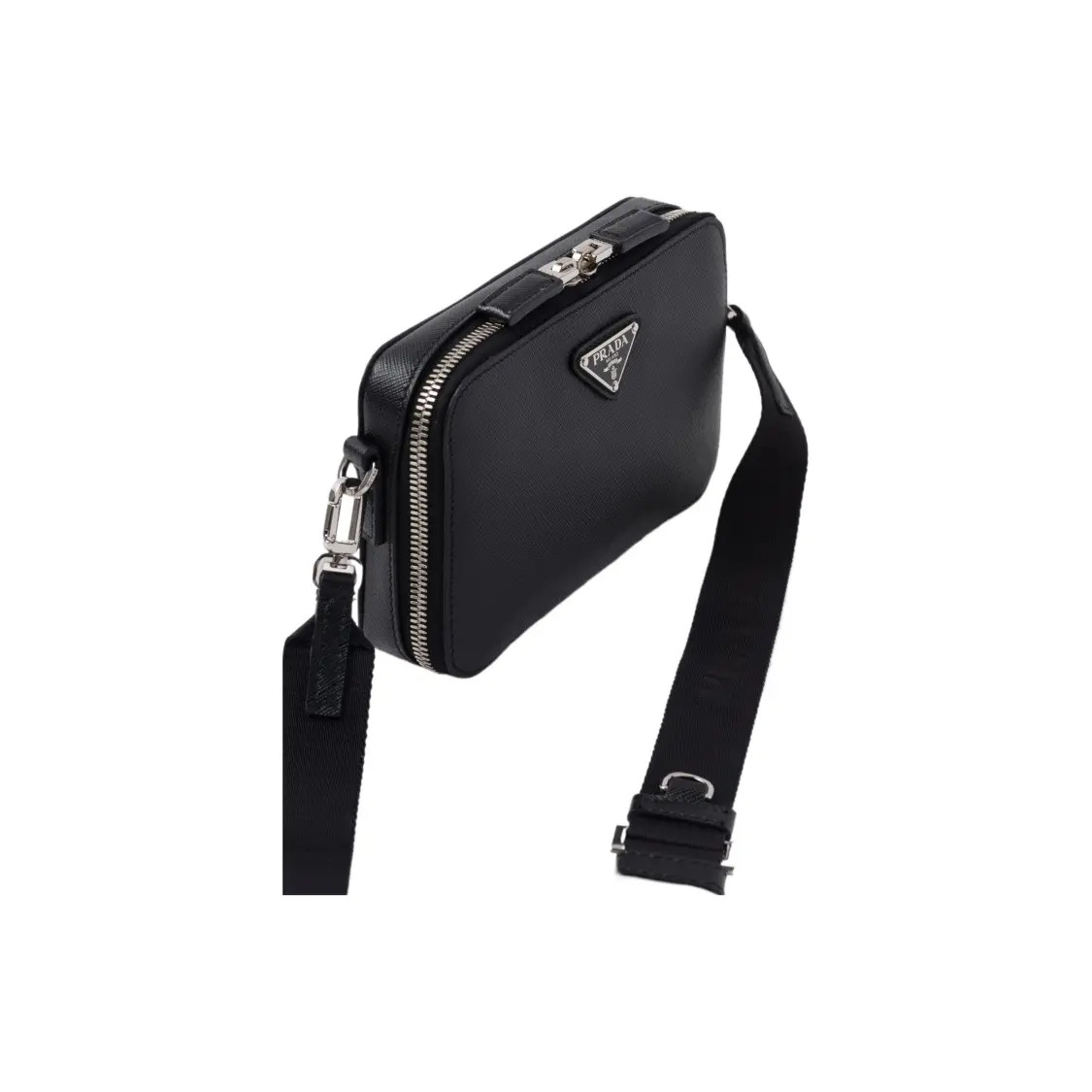 PRADA Brique Leather Crossbody bag Men’s 7.5×1.4×4.5 in