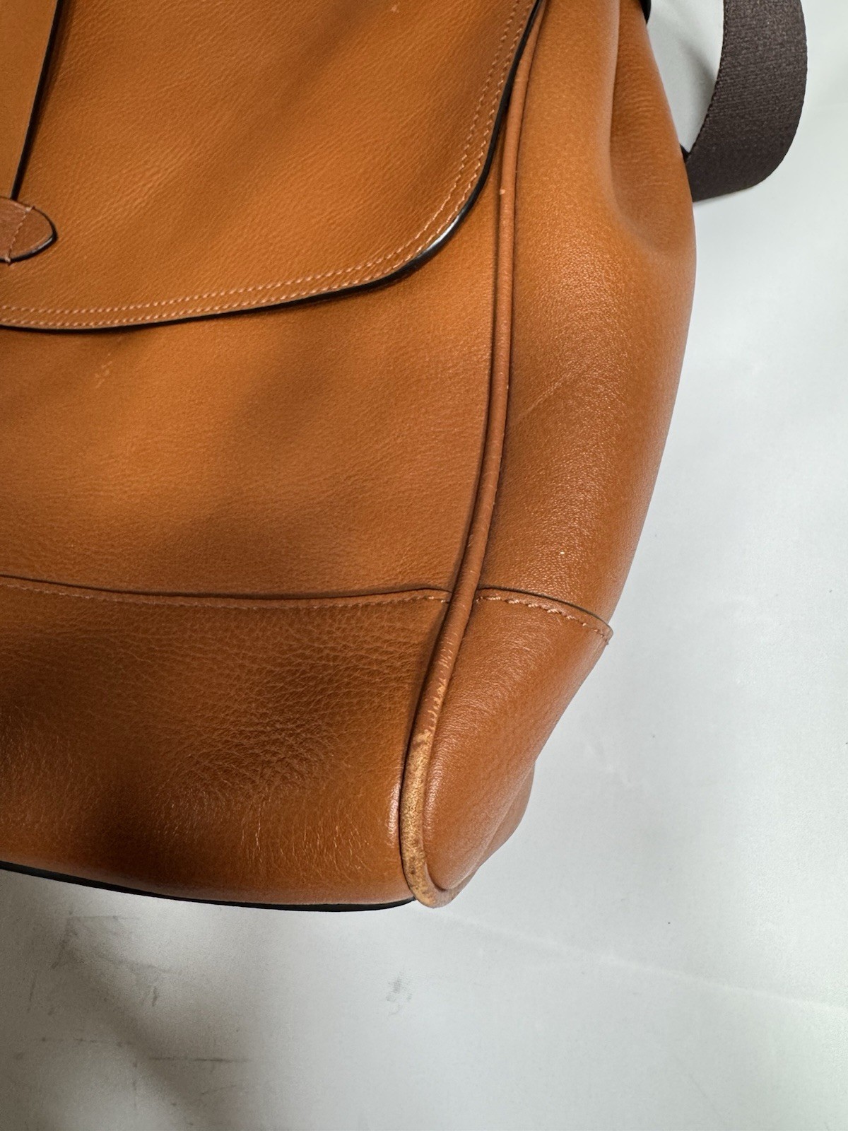 Coach Hudson Saddle Pebbled Leather Messenger Bag