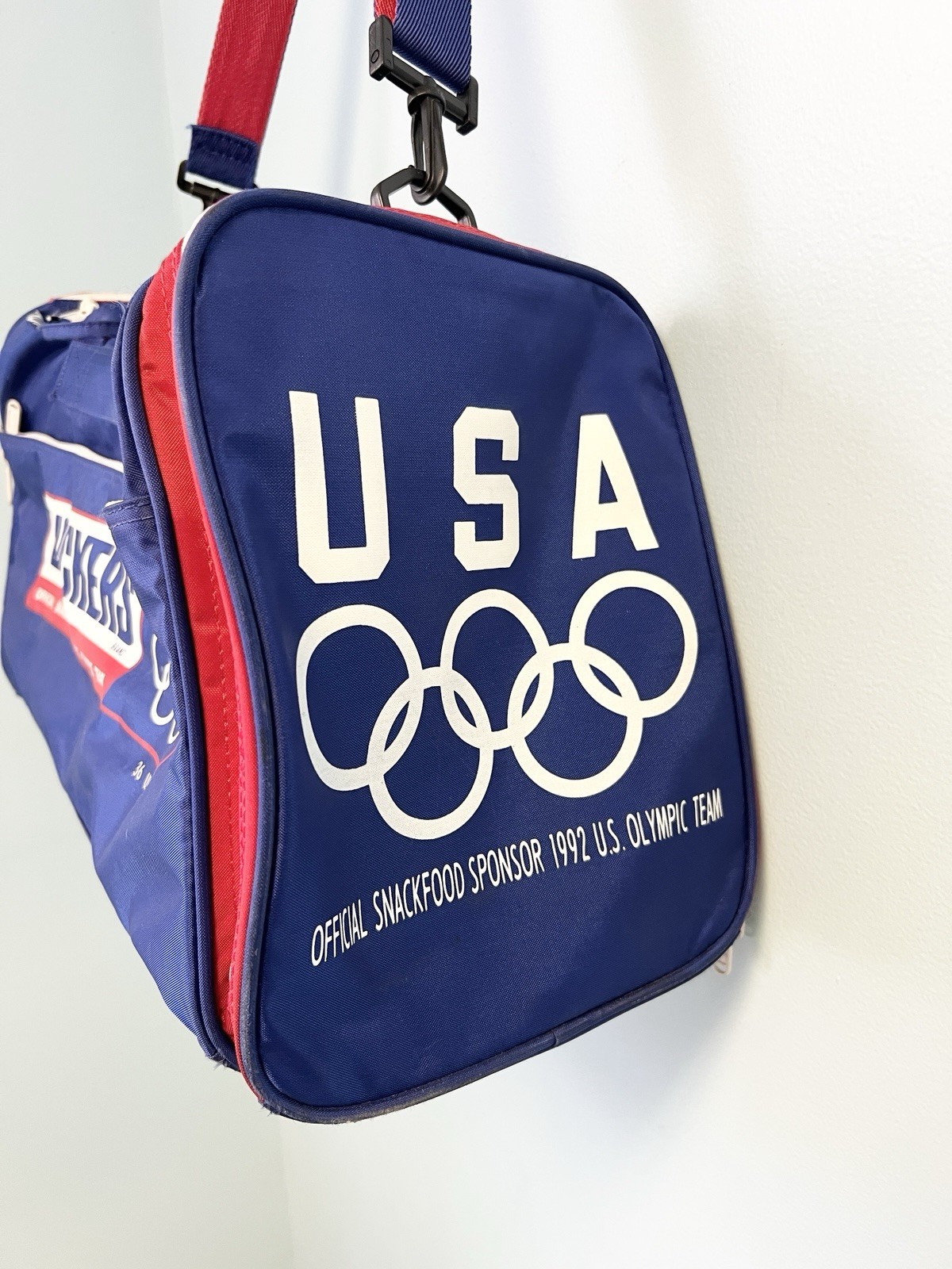 Vintage 1992 Adidas Snickers USA Olympic Team Duffle Bag Barcelona Olympics Gym