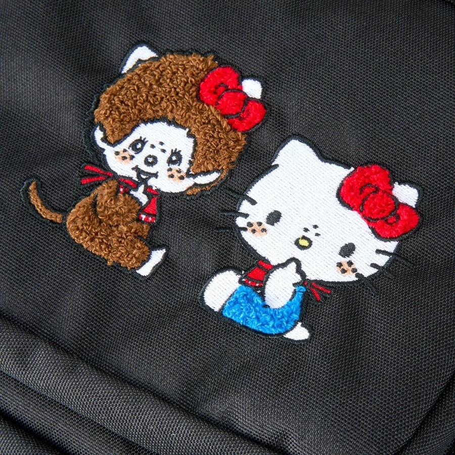 MONCHHICHI x HELLO KITTY Official Backpack Black 30L Travel Bag Japan NEW