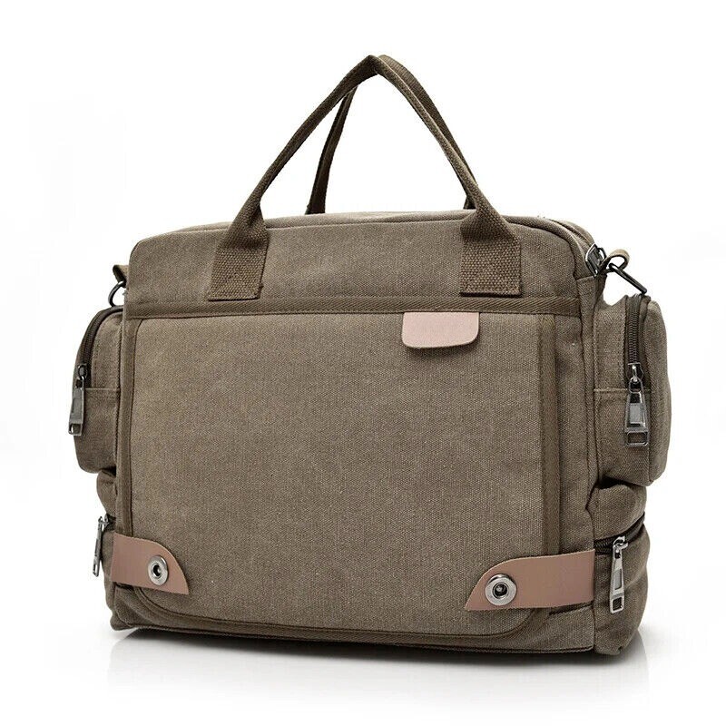 Men’s Crossbody Bag Canvas Shoulder Bag Travel Handbag Leisure Shoulder Bag