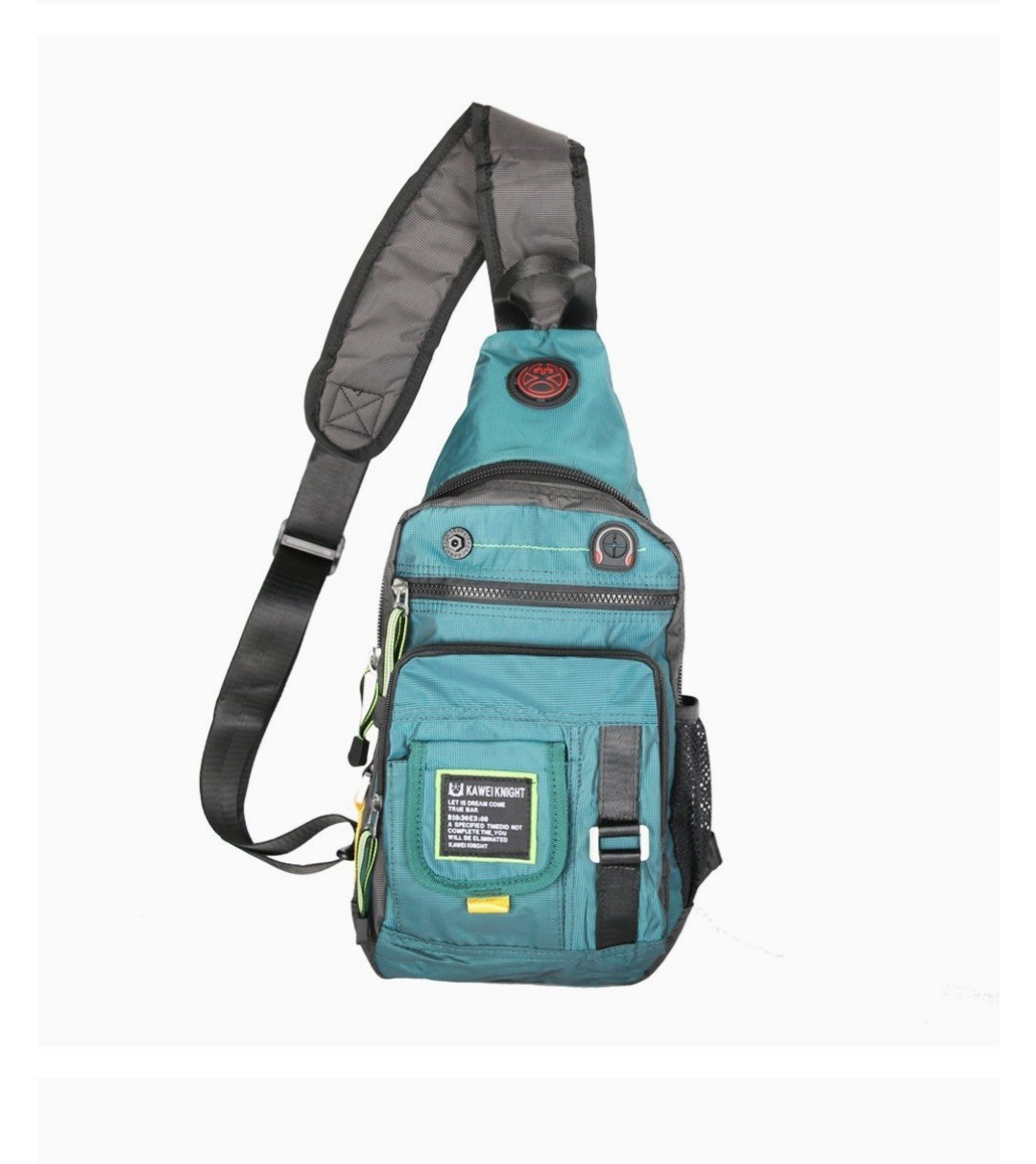 Kawei Knight Sling Bag Backpack Cross Body Messenger Travel Pockets Olive Green