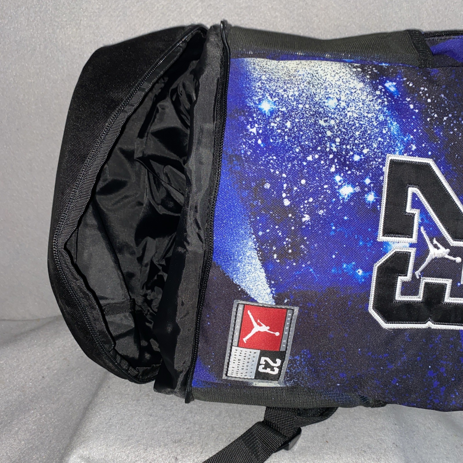 Nike Air Jordan Backpack Jersey 23 Hyper Royal Galaxy Nebula Jumpman 9A0780-K73