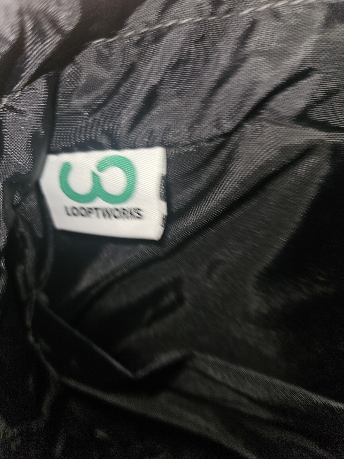 Looptworks Loopt Limited Edition Recycled Black Leather & Nylon Backpack Bag PDX