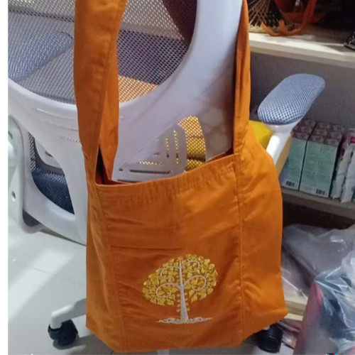 Thai Mong Bag Fabric Shoulder Buddhism Real Authentic 15 X16 Inches