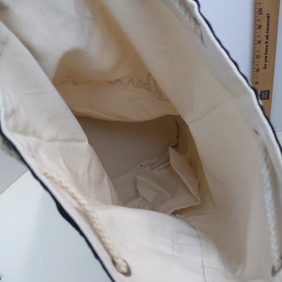 Robert Graham Canvas Duffle Bag Rope Drawstring Beach Bag Large