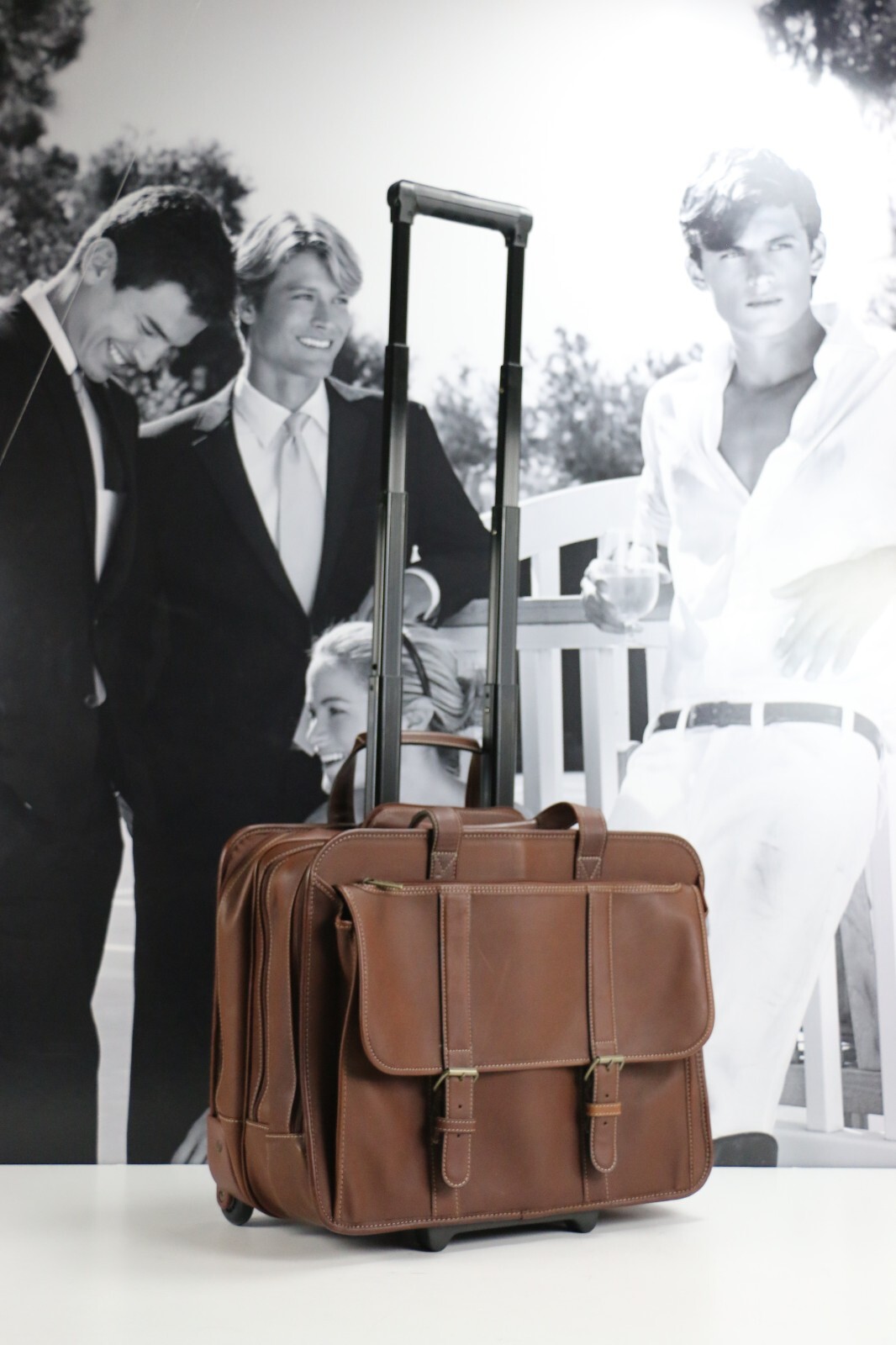 Vintage Leather KORCHMAR Professional Business Travel Briefcase Carry-On Mens