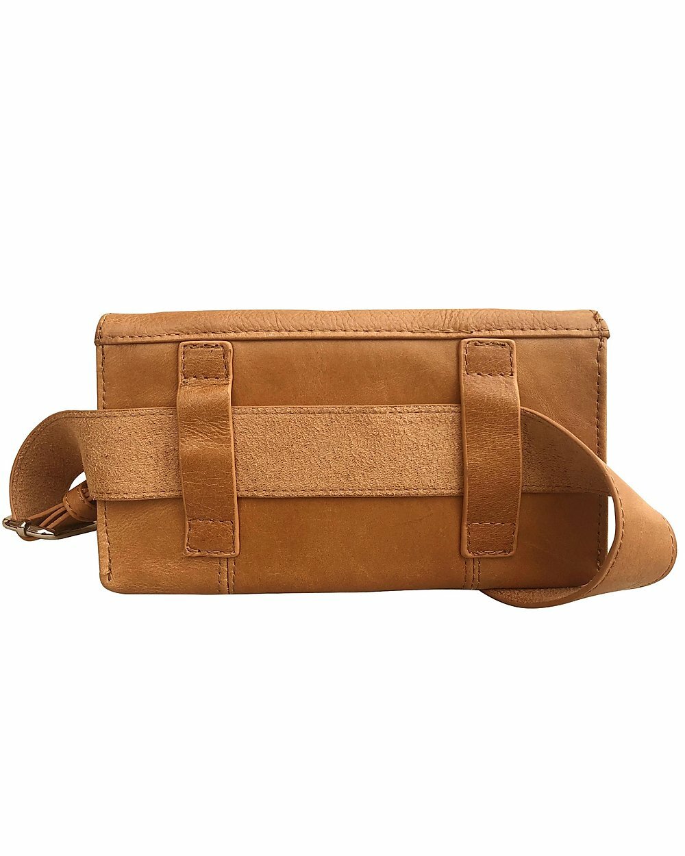 Tan Handcrafted Vintage Cowhide Leather Fanny Pack Waist Travel Belt Sac Bag