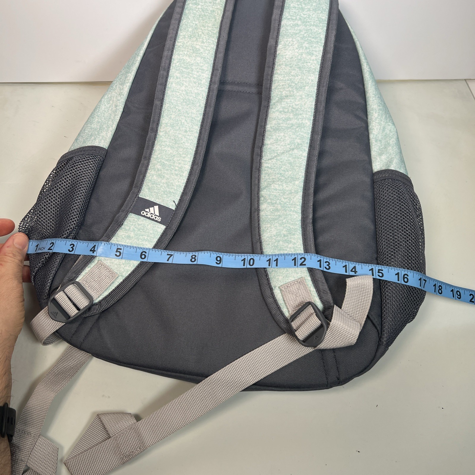 Adidas Backpack Defender Light blue 4 Zippers
