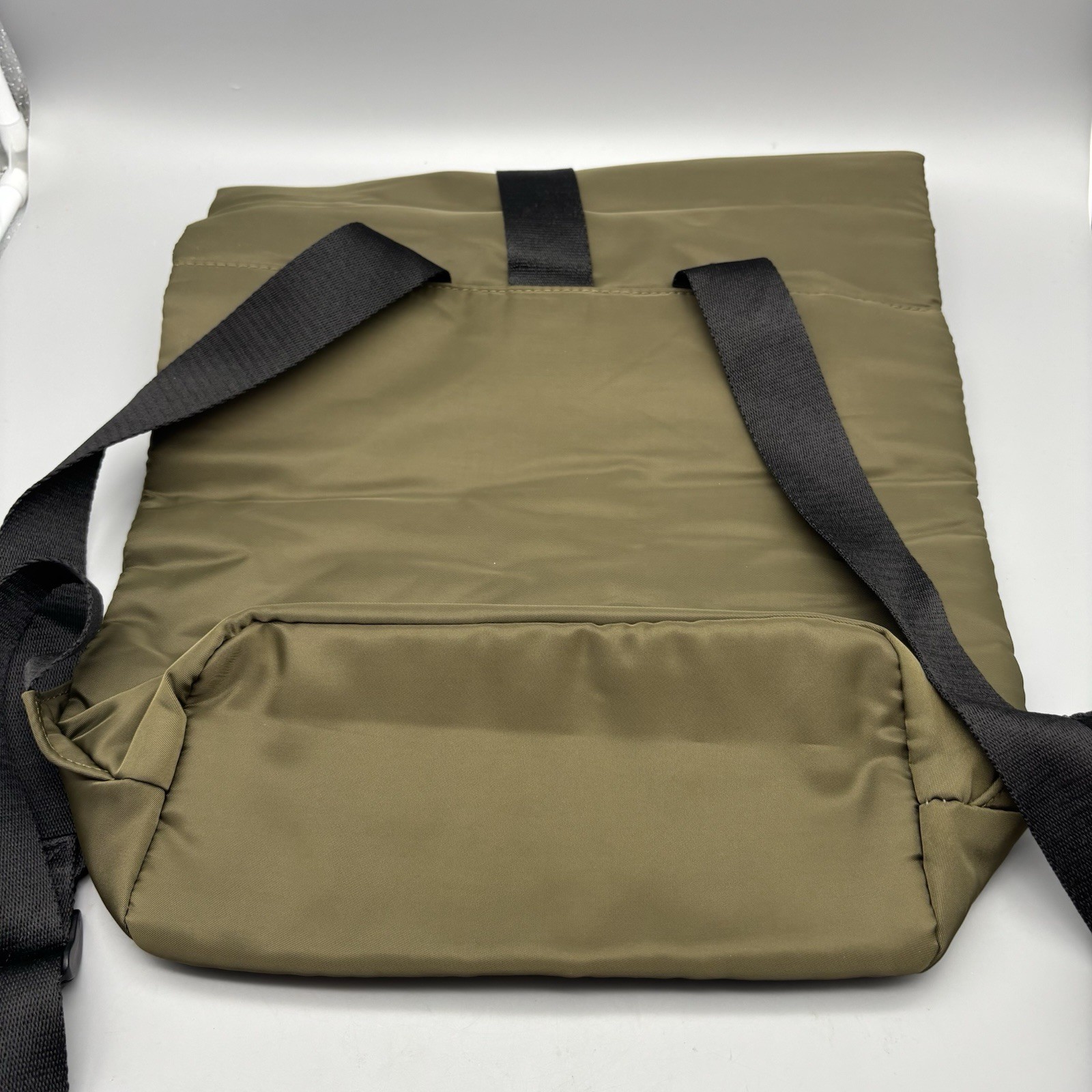 NWOT Jean Paul Gaultier Parfums Olive Green Nylon Travel Weekend Backpack
