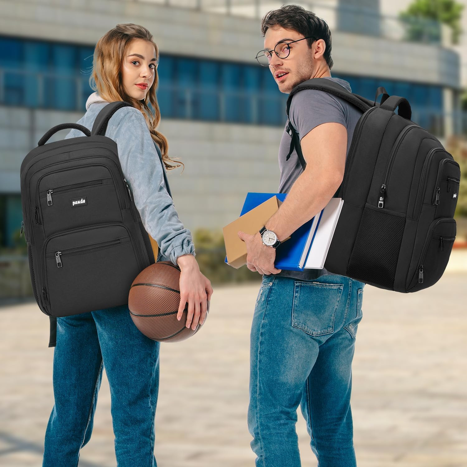 15.6” Laptop Backpack USB School College Travel Business Bag Anti Theft