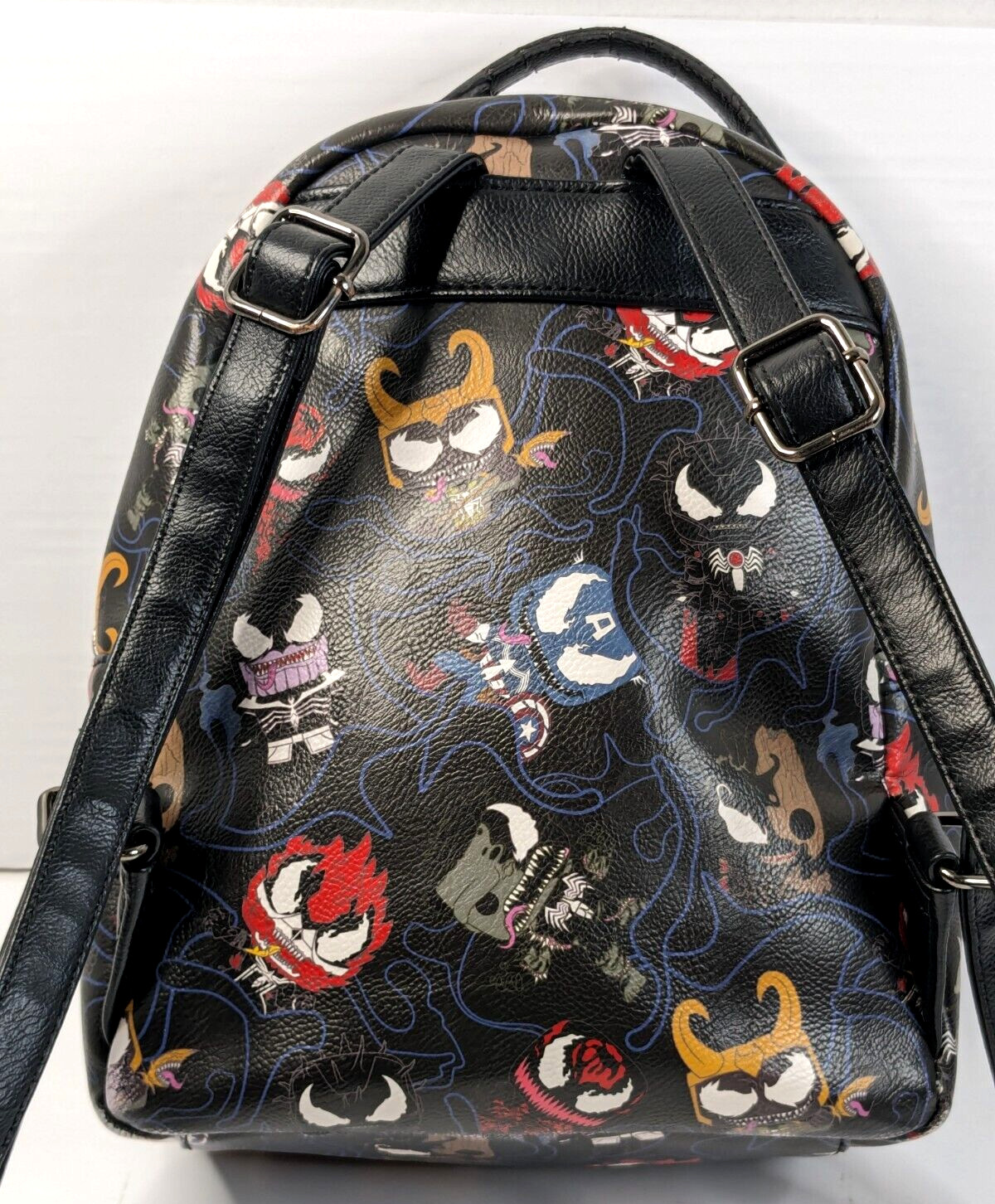 Loungefly x Marvel Venomized Superheroes Funko Pop! Black 2021 Mini Backpack