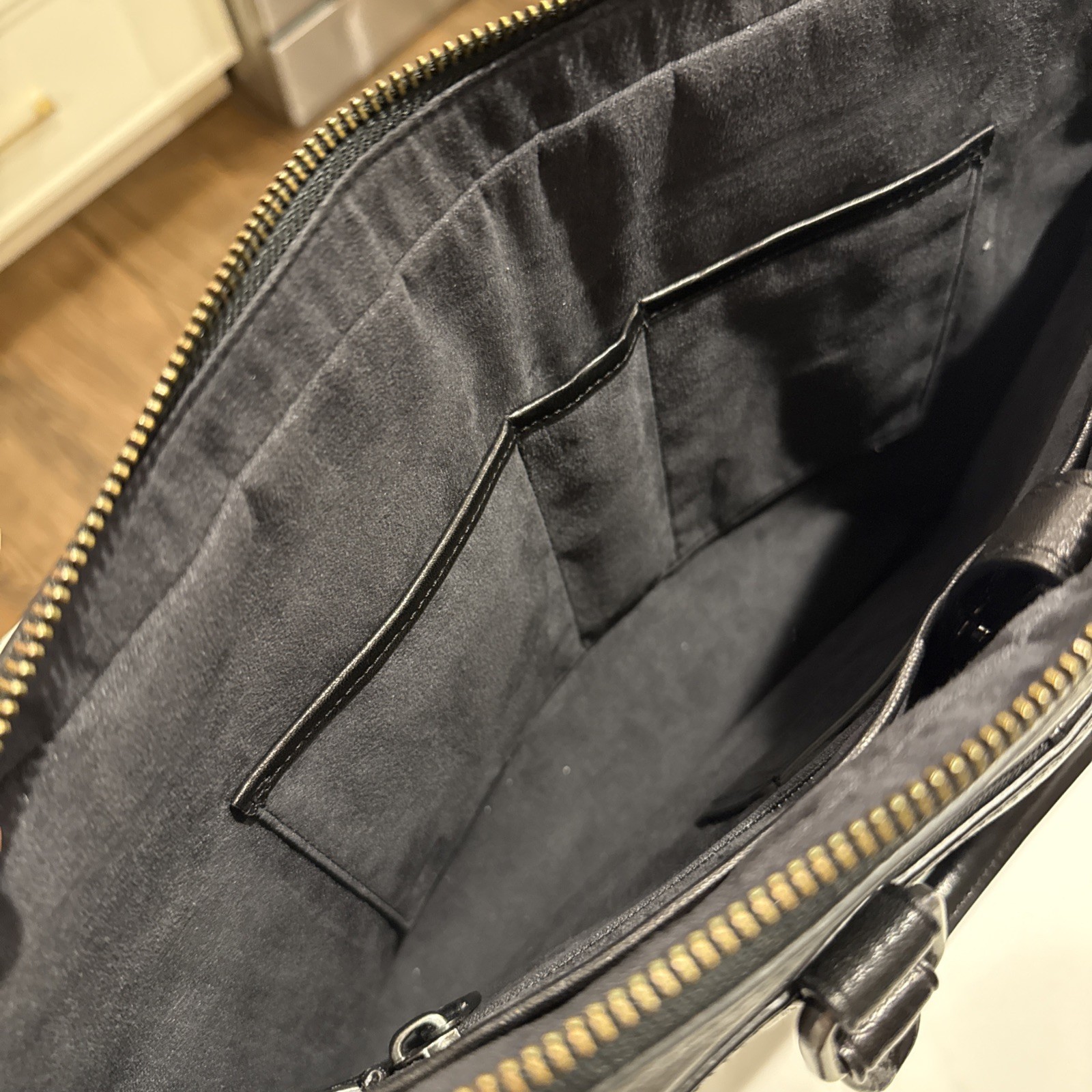 COACH Bag/Briefcase Men’s Leather Black 24776 Metropolitan Slim Vintage