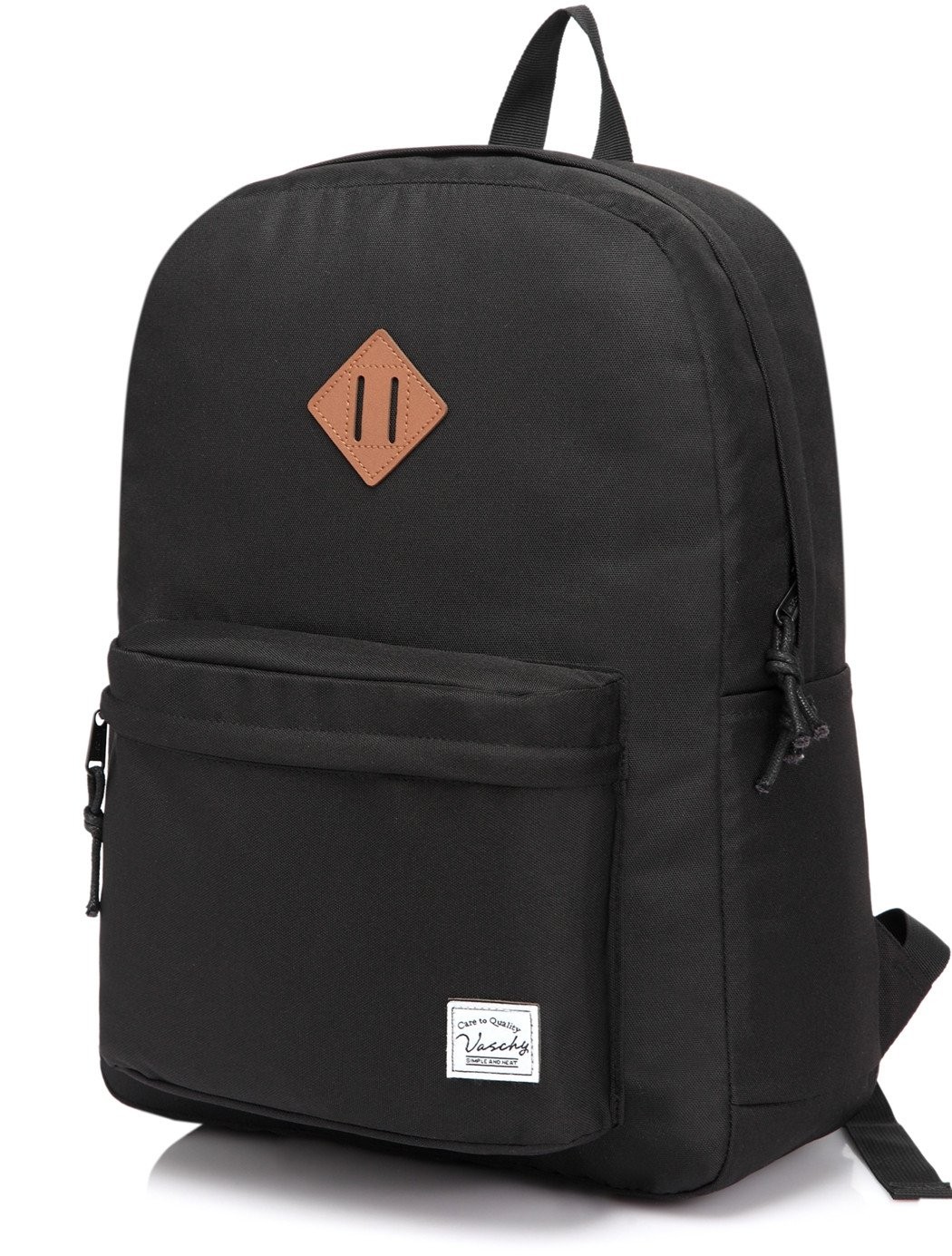Vaschy Lightweight Backpack For School, Classic Basic Water Resistant