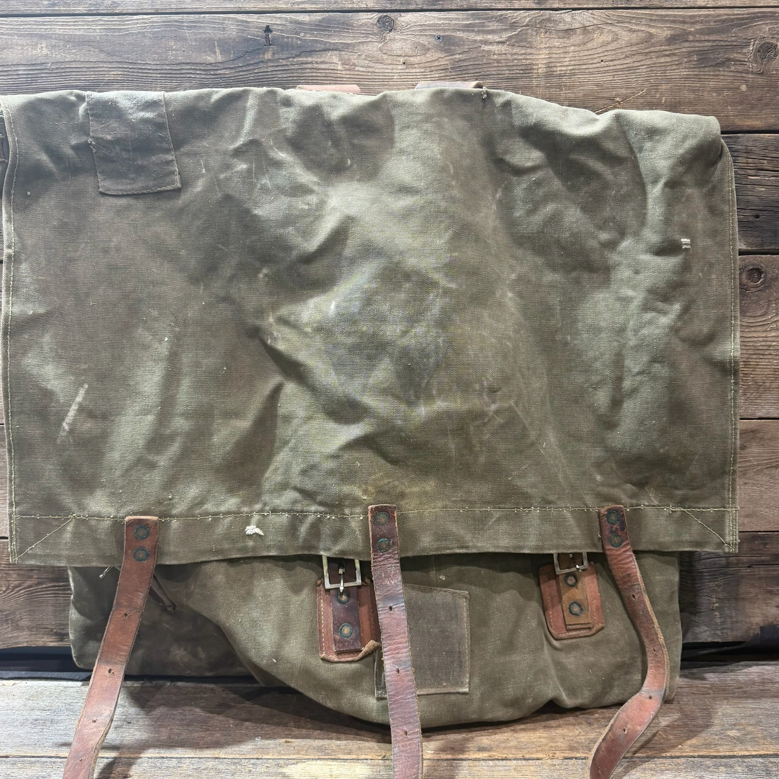 Vintage Duluth Pack, Canvas & Leather Straps