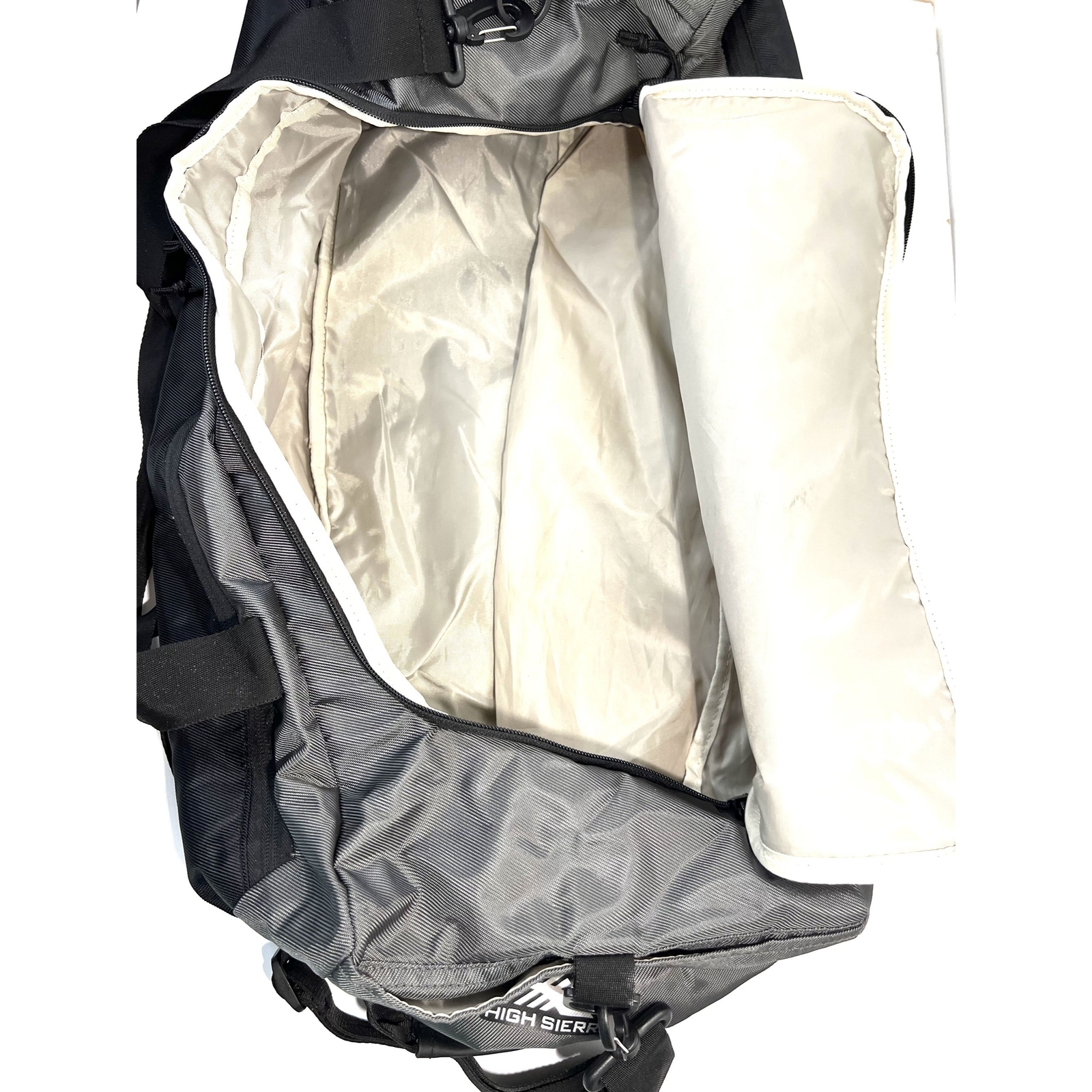 High Sierra Duffel Bag Backpack Combo 30″ Gray Black Gym Travel Light Weight