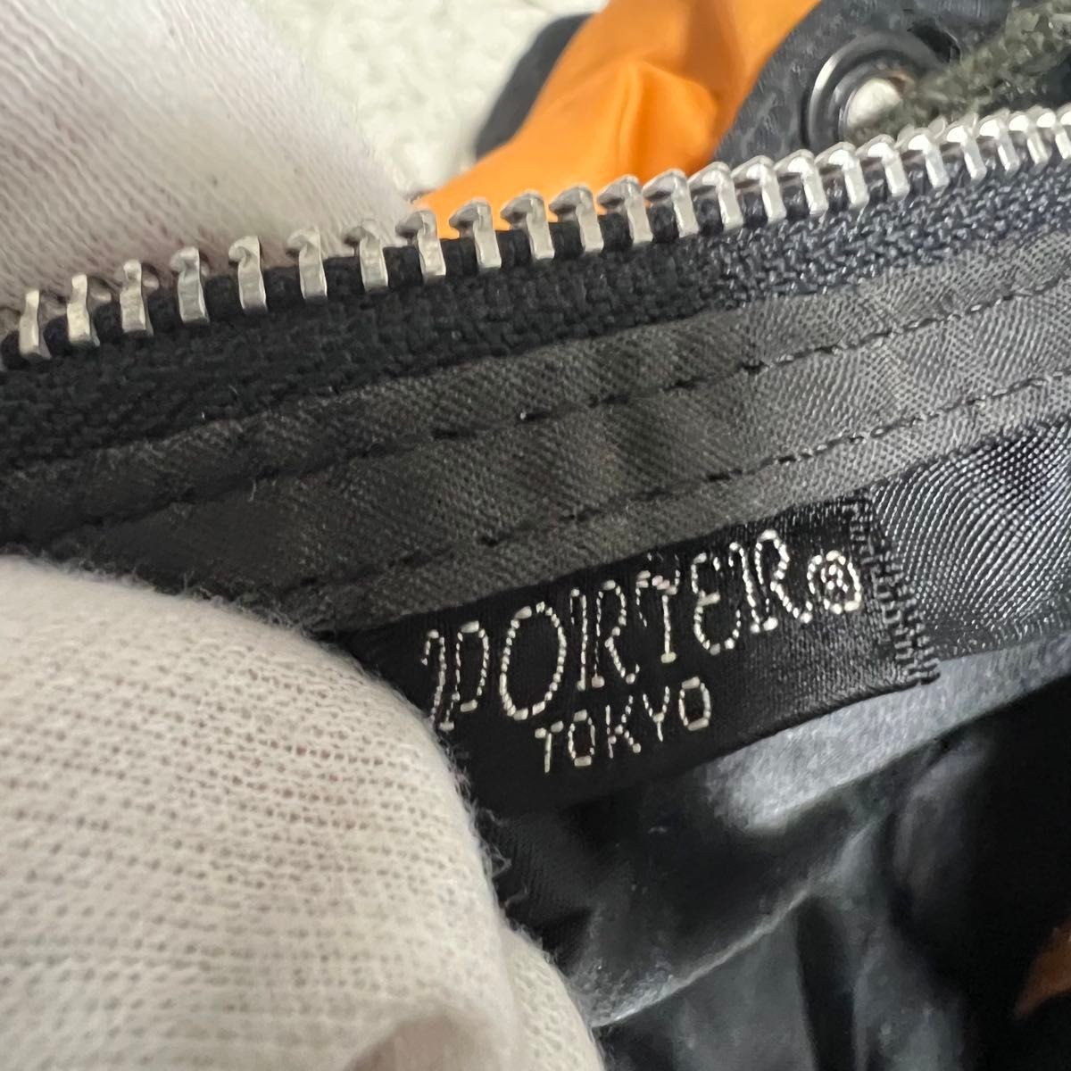 Authentic YOSHIDA KABAN PORTER Tanker Backpack Unisex Nylon Black Orange 37cm Si
